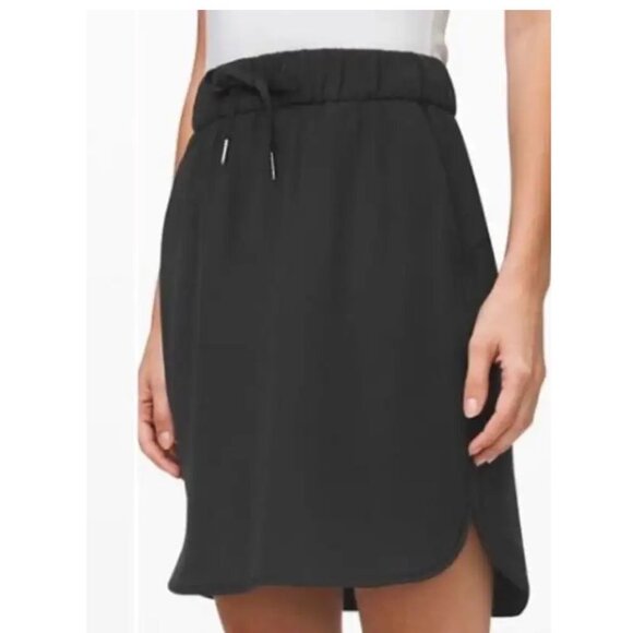 Lululemon Womens Black On The Fly Pull On Skirt Size 2 - Picture 2 of 13
